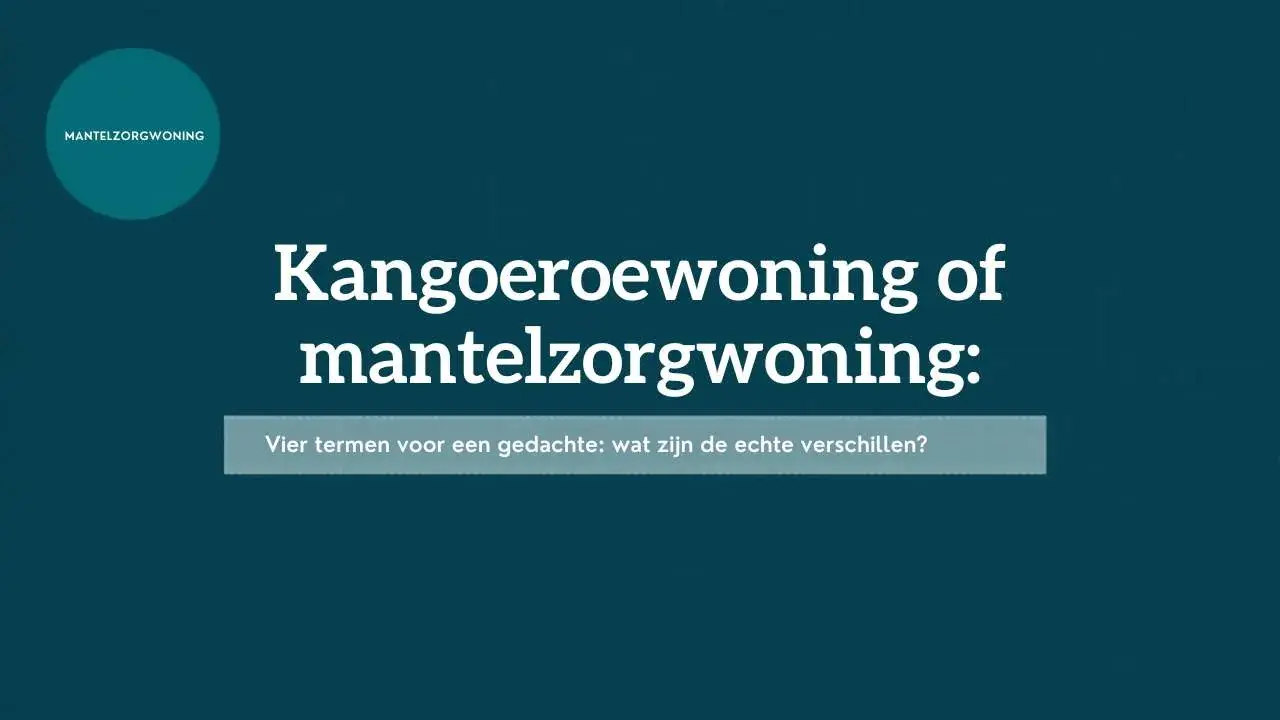 Hoofdhuis met aansluitende kleinere wooneenheid voor kangoeroewonen