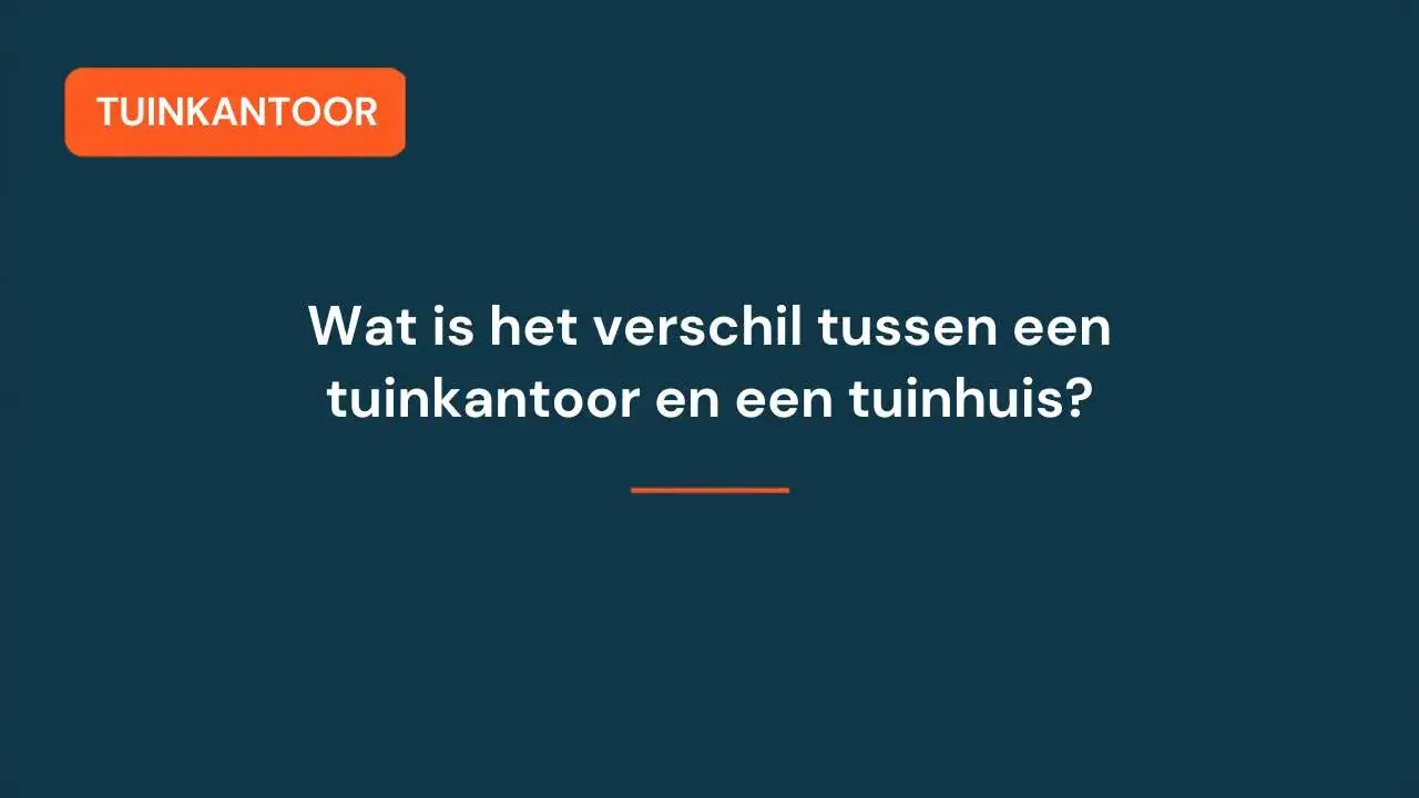 Tuinkantoor en eenvoudig tuinhuis naast elkaar voor vergelijking