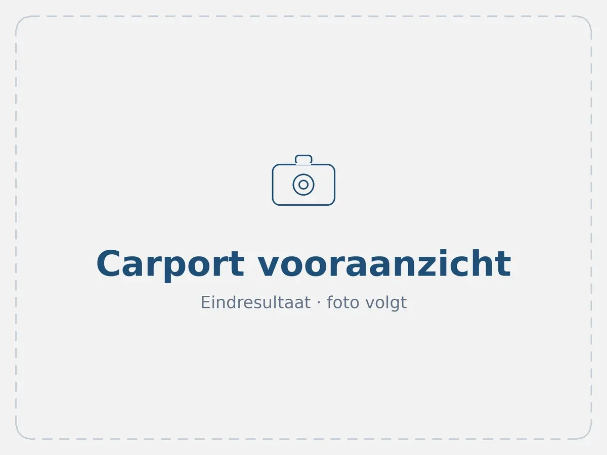 Carport op maat voor een oldtimer in Beneden-Leeuwen — eindresultaat, foto 1