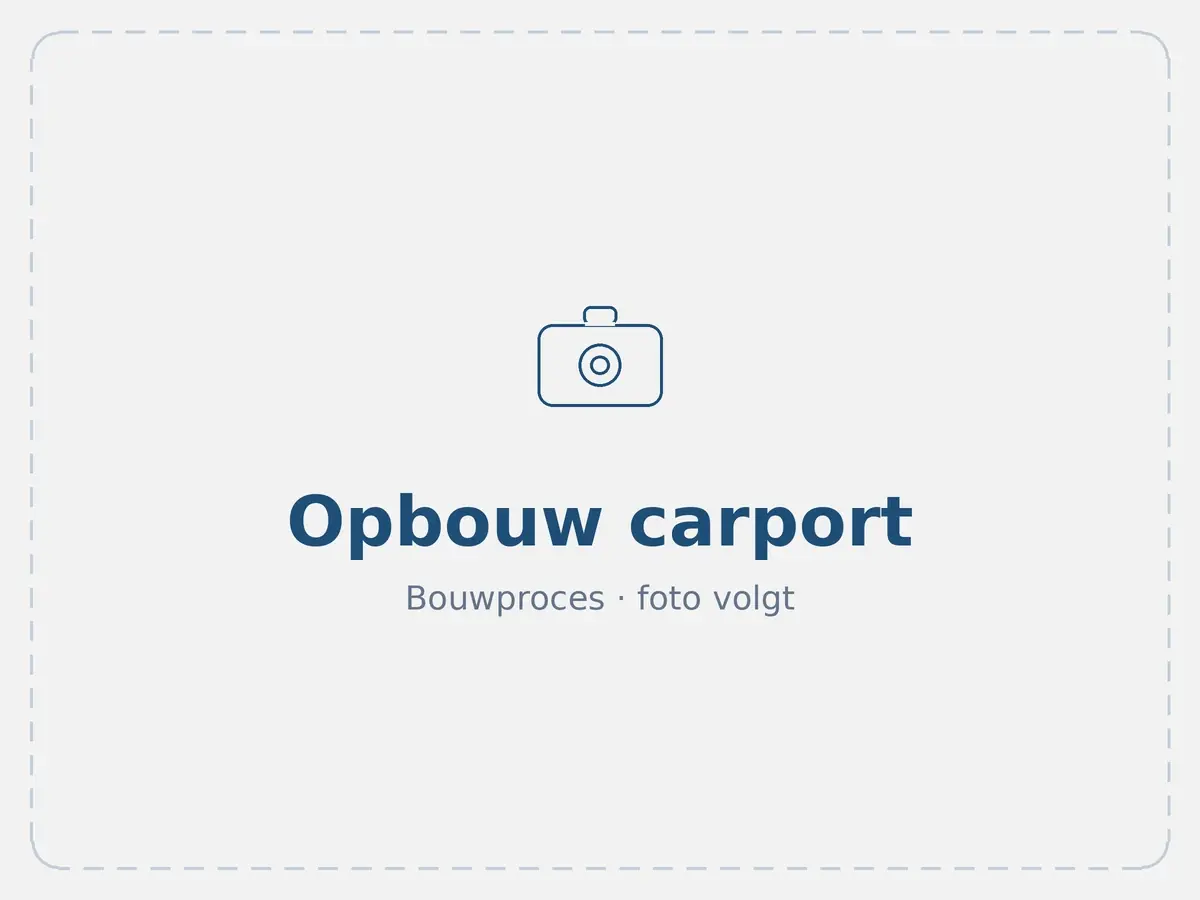 Carport op maat voor een oldtimer in Beneden-Leeuwen — bouwproces, foto 4