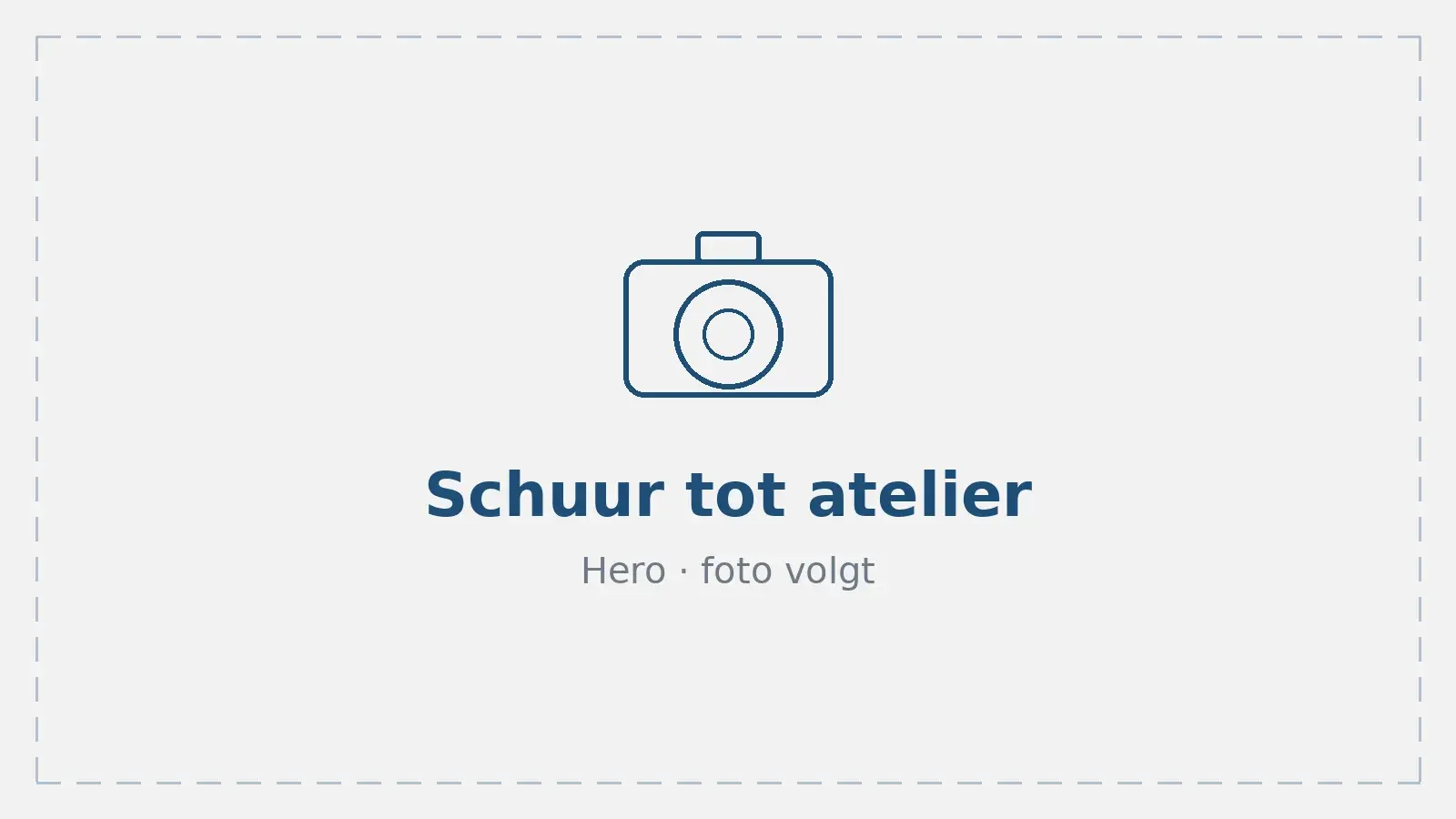 Schuur gerenoveerd tot atelier